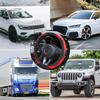 Car Steering Wheel Cover, 15 Inch Carbon Fiber Microfiber PU Leather Elastic Steering Wheel Protector For Men Women, Anti-Slip Breathable Car