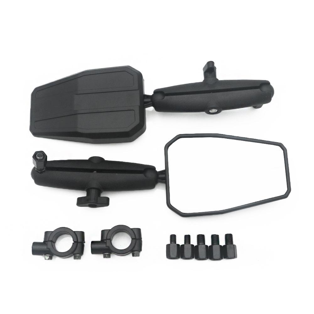 

2 шт. Мотоциклетное зеркало заднего вида Складное Регулируемое Зеркала Adventure Westwind Для крепления на руль Аксессуары для квадроцикла чёрный