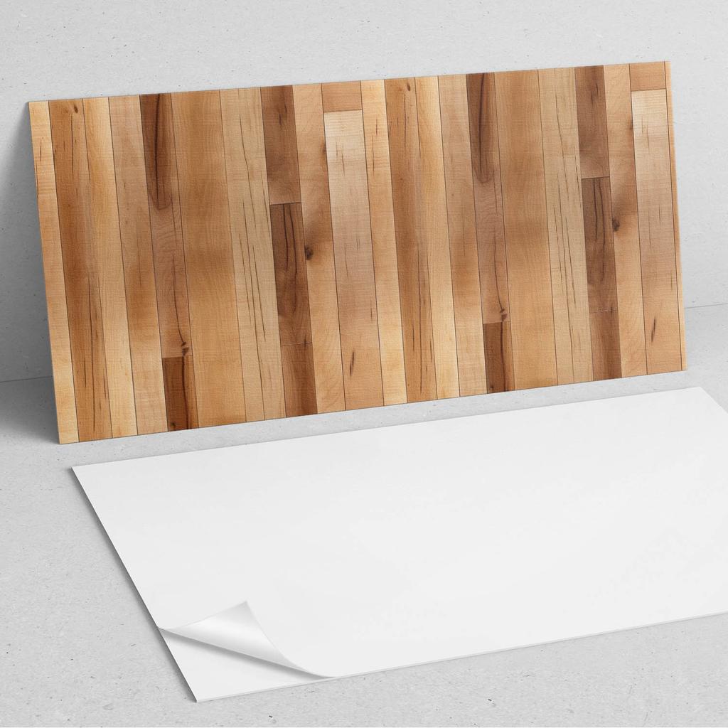 Winylowy Dekor Ścienny Samoprzylepny Do Wnętrz 120X60 Cm Naturalny Wzór Drewna