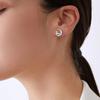 Cute Dog Stud Earrings Women Minimalist Animal Jewelry Korean Style Lightweight Copper Ear Piercing Accessories