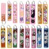 Portachiavi Sailor Moon Usagi Ricamo Anime Etichetta Chiave Motociclette Auto Zaino Chaveiro Portachiavi Kawaii Portachiavi Regalo per Fan Giocattolo