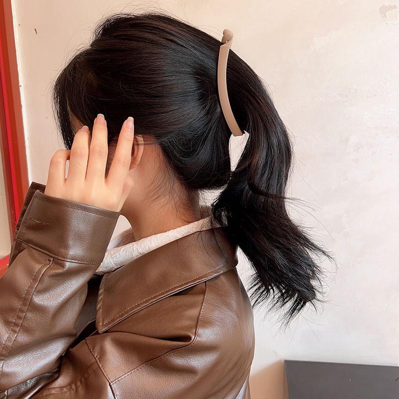 Frosted Banana Clip Women's High-end Seamless Versatile Hair Clip Fashion Simple Hair Accessories