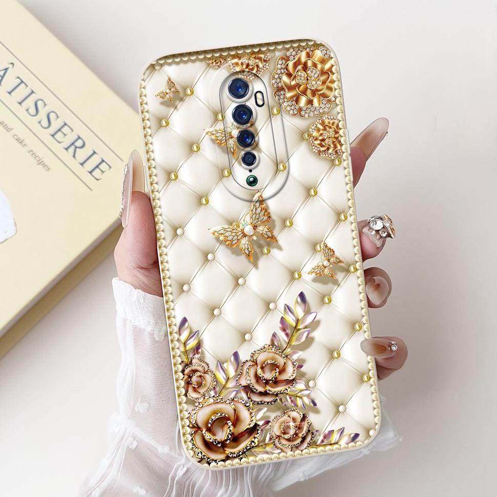 For Oppo Reno 2 2F Case Cute Rabbit Painted Cover Soft Silicone TPU Phone Cases For Oppo Reno2 F Reno 2F Back Cover Funda