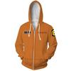 Fire Force Anime Men Hooded Zipper Sweatershirts Hoodie Pullover Cosplay Costume