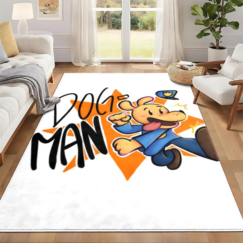 Dog Man Carpet Door Mat for Living Room or Bedroom Protective Mat Under Chair Office Decoration Christmas Gift Birthday Present
