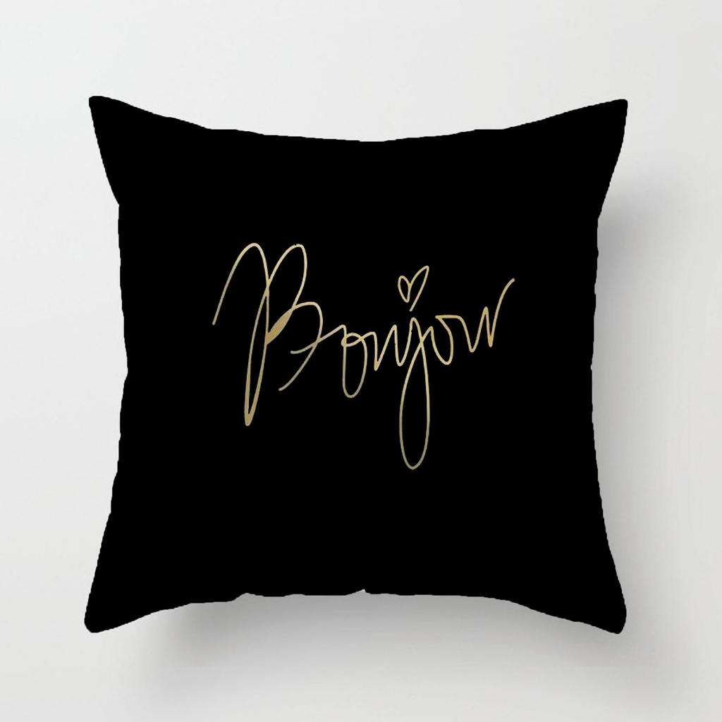 Yellow Nordic Cushion Gray Sofa Pillow Cover Model House Cushion Living Room Sofa Geometric Warm Yellow Cushion Cover