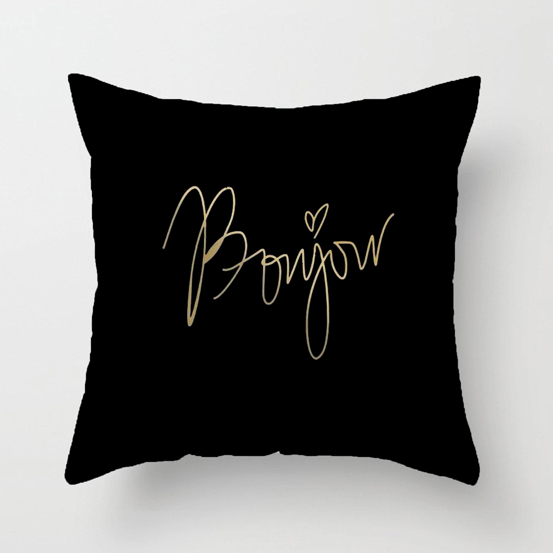 

Желтая скандинавская подушка Серая наволочка для диванной подушки Подушка для модельного дома Подушка для дивана в гостиной Геометрическая теплая желтая наволочка 45x45cm double-sided pattern