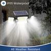 Solar Outdoor Light IP65 Waterproof 2 Motion Sensors Floodlight 7300LM 305 LED Adjustable Garden Yard Garage Security Spotlight
