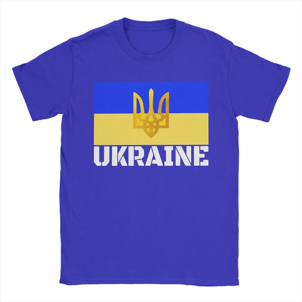 UKRAINE Flag T Shirt Summer  Hippie T Shirts Couple Cotton O Neck Plus Size 5XL Tees Short Sleeves Y2K Casual Tshirt