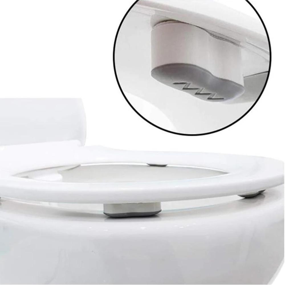 Universal Toilet Seat Protector Pads - Non-Slip Strong Adhesive Cushioned for Bidet, Elderly & Pregnancy Bathroom Safety Ac