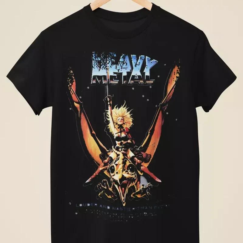 

Heavy Metal Movie Poster Inspired Black Graphic T-Shirt Unisex S-5Xl Unisex T-Shirt XXL