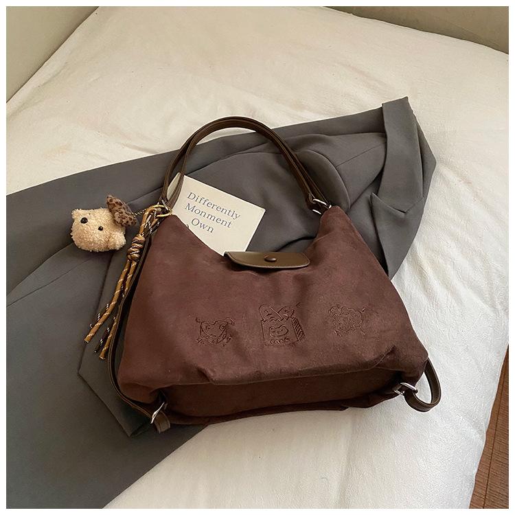 Bag Women's 2025 Autumn and Winter New Trendy Backpack Retro Travel Backpack Large Capacity Tote Bag Messenger Bag