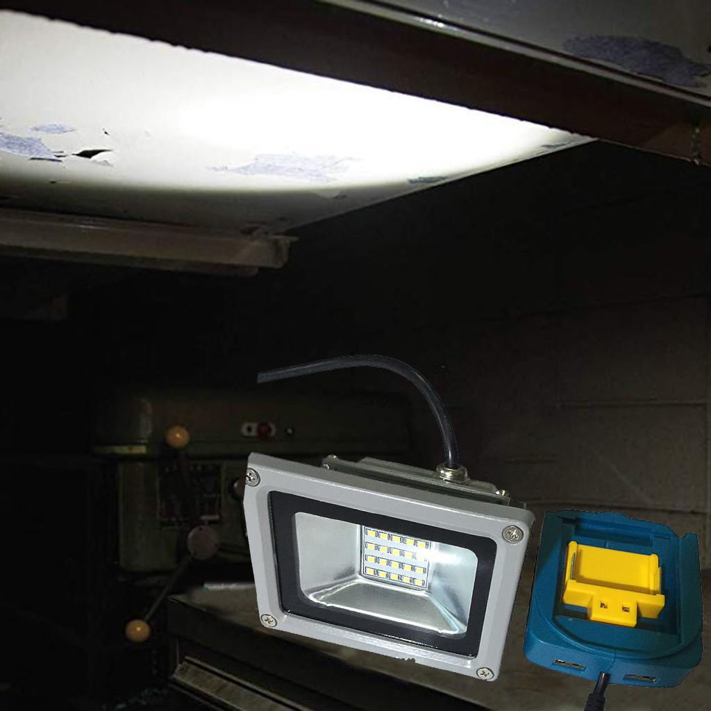 LED Light & Cordless Power Source Charge Adapter For  ADP05 18V Battery