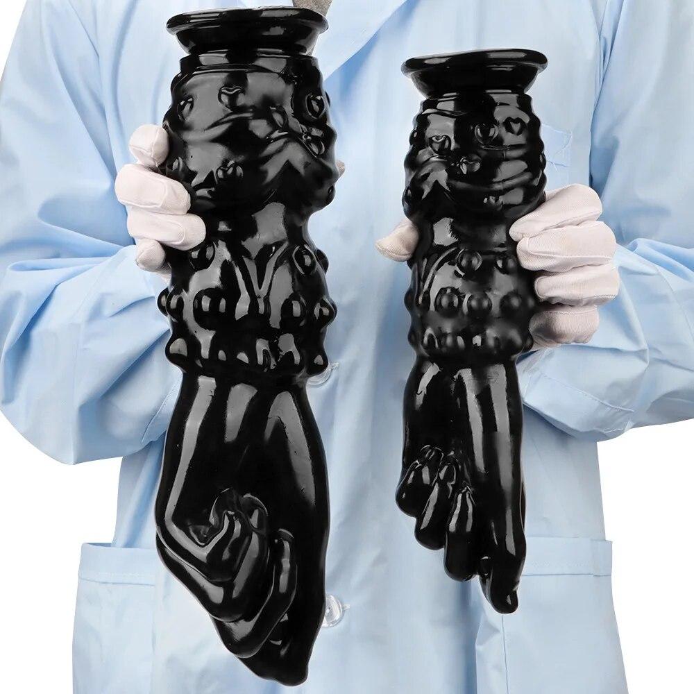 PVC-Dildo-Masturbator, Anal-Plug, Fisting-Requisite, Sex-Spielzeug für Erwachsene, Strap-on-Hahn, großer Schwanz, realistischer Penis, Sklave, BDSM