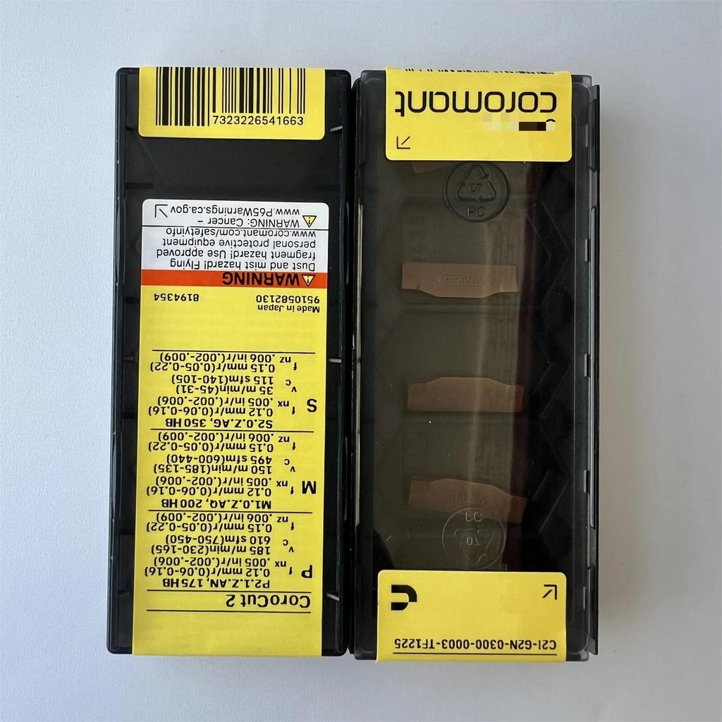 C21-G2N-0300-0003-TF 1225 /Industrial indexable Carbide Inserts 10 Pcs