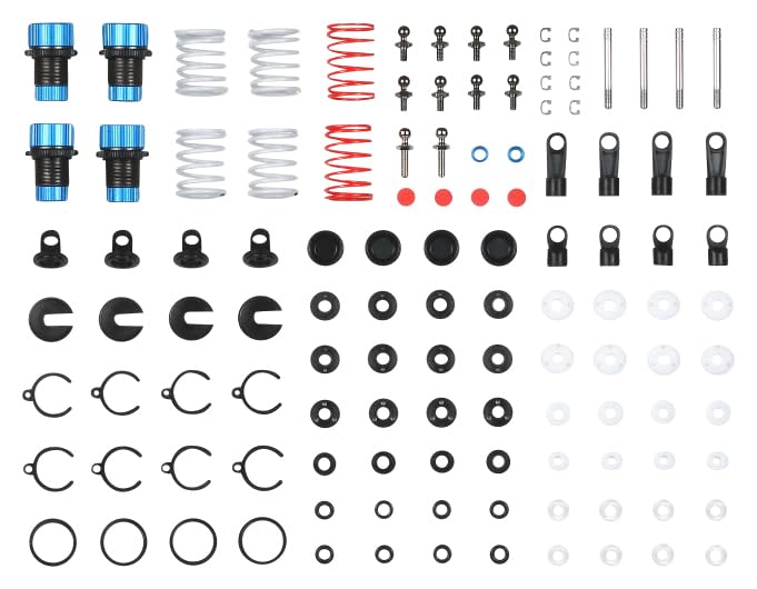 Tamiya Hop-Up Options No. 1000 OP. 1000 M Chassis High-Grade Aluminum Damper (4 Pieces) 54000