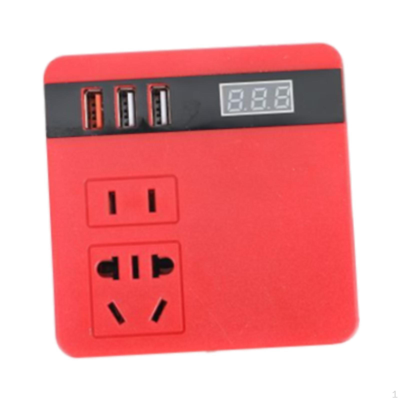 

Power Inverter with USB Ports Sturdy Converter for Travel Outdoor Work Dark Blue красный