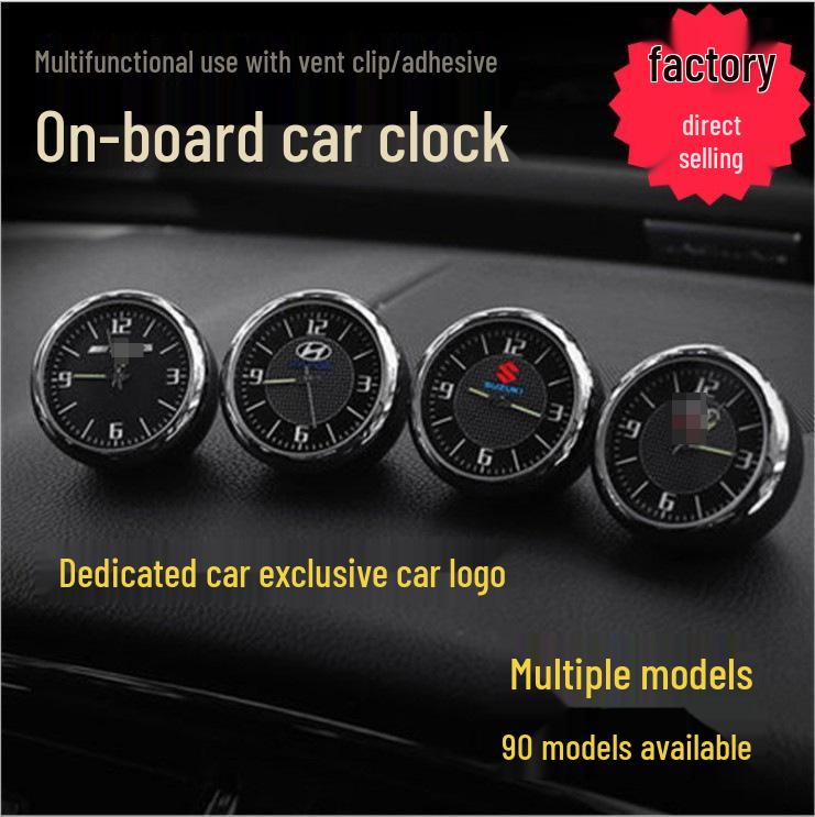 Luminous Quartz Dashboard Clock for Car Interior Decoration