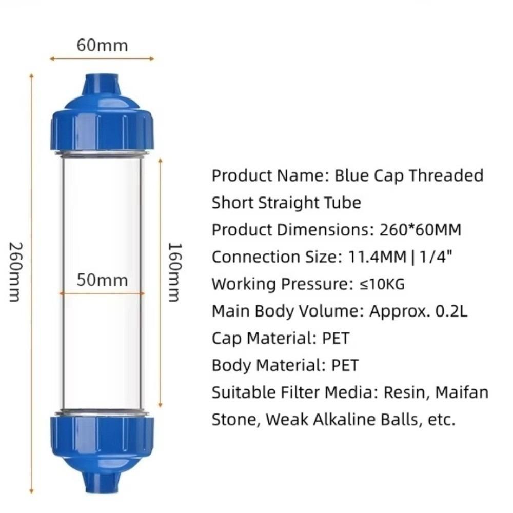 Refilable Water Filter Cartridge Housing Transparent Resin Filter  for Various Filter Media 1