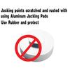 AUTOXBERT Rubber Jack Pad Support Point Adapter Jack Trolley Car Removal Repair Tool for