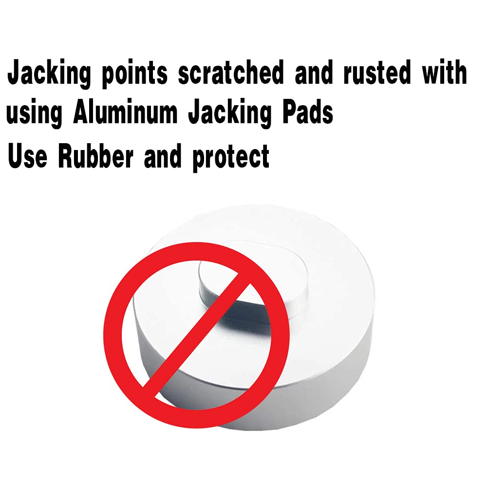 AUTOXBERT Rubber Jack Pad Support Point Adapter Jack Trolley Car Removal Repair Tool for