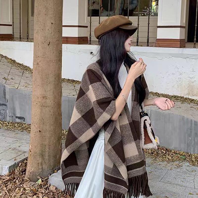 SIYUTANG Faux Kaschmir Cape Schal