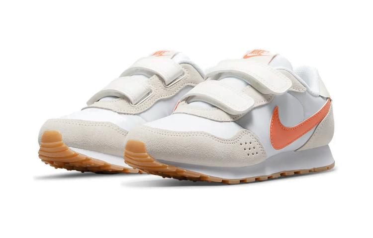 Nike MD Valiant Low Top Running Shoes White Apricot Orange Children Aged 3 7 Years Old CN8559-103
