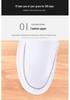 White Men's Slip-Resistant Waterproof Leather Nursing Shoes for Students
