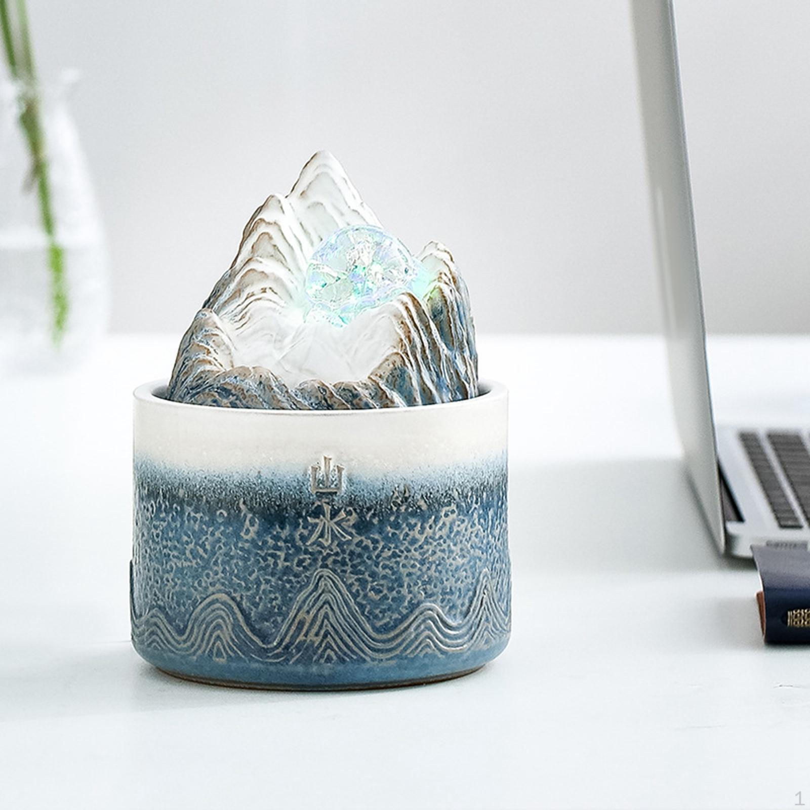 

Tabletop Fountain for Tranquil Indoor and Outdoor Decor blue white