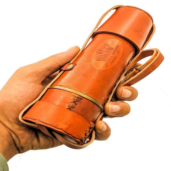 Brass Nautical Marine Telescope Spyglass with Leather Carry Case Birthday Gift, Anniversary Gift, Christmas Gift,