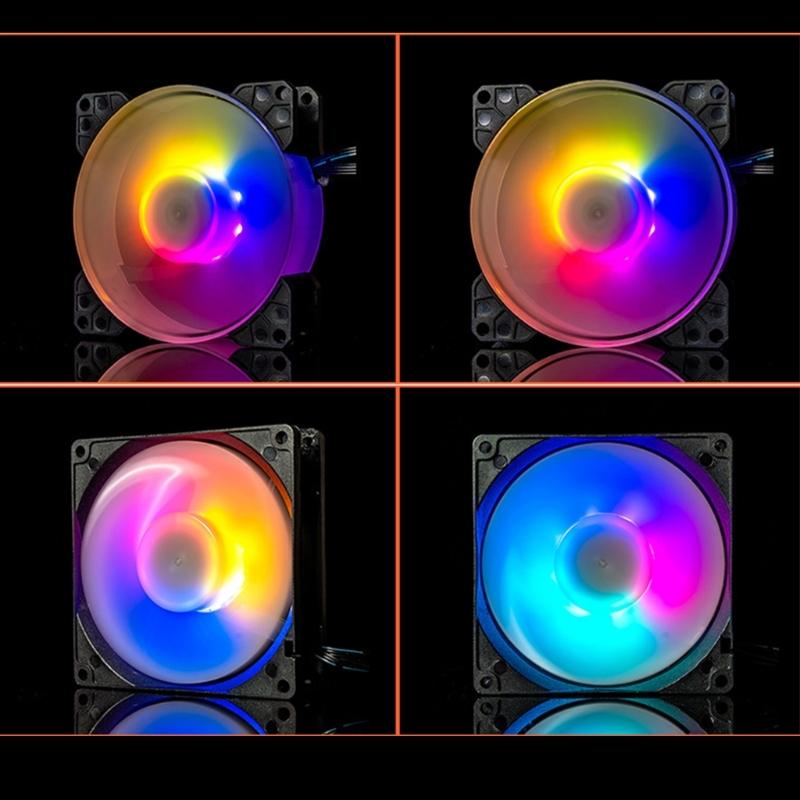 Cooling Fan PC Computer Case 12V Quiet Cooling Fan ARGB 5V 3Pin For PC Case Computer Hardware Thermal Management