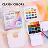 16 Colors Watercolor Sets Mini Painting Pigments  for Art Drawing Sketching