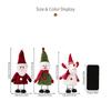 Weihnachtsthema Hüpfende Federbasis Schneemann Weihnachtsmann Ornament Für Feiertagstischplatte Regal Dekoration Set