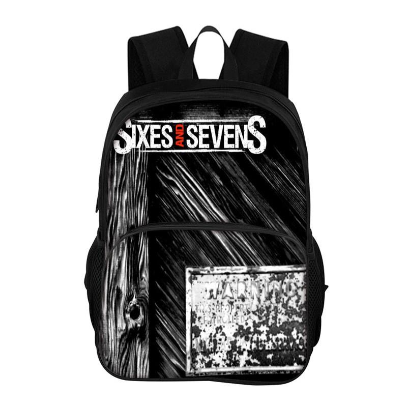 67 Printed School Backpack With Breathable Pu Material For Middle School Students