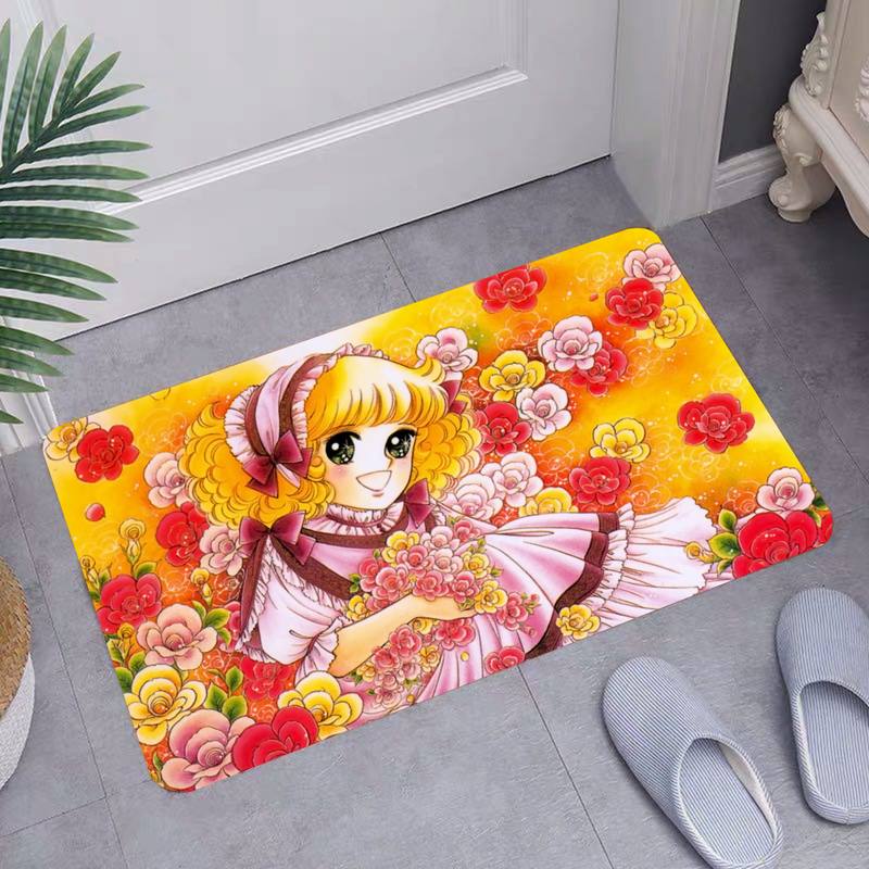 Candy Women Cartoon Potištěná rohož Protiskluzová podlaha Koberec Koberce do dětského pokoje Dekor do kuchyně Kuchyňka do předsíně Koberce do ložnice