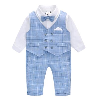 Famuka Formal Long Sleeve Shirt and Pants Check Perfect for Kindergarten Entrance School Entrance Shrine and Birthdays Size Boys' Suit, Set, Pattern,