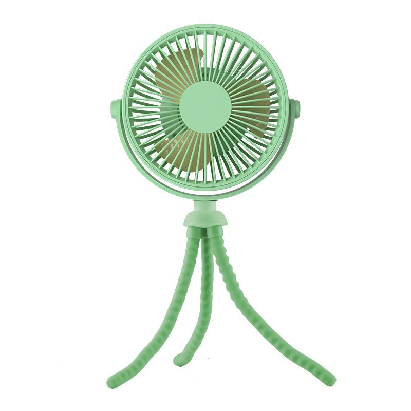 

USB-Powered Silent Octopus Fan for Baby Strollers, Desktops, and Outdoors 340x150x70 mm світло-зелений колір