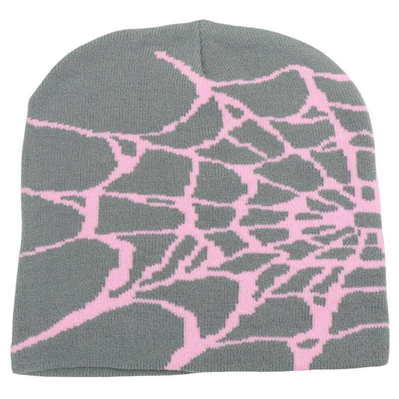 Unisex Spider Web Knit Hat: Warm, Windproof Autumn/Winter Fashion Beanie