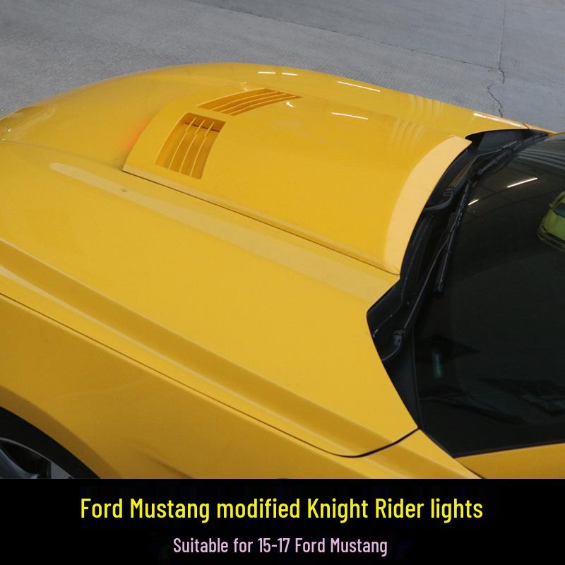 15-17 Ford Mustang Ranger Thunderbolt Decorative Hood Panel with Lights