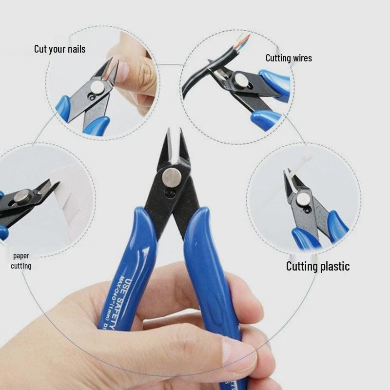 170 Industrial Side Cutters High-Grade Model for DIY Plastic Flash Removal Pliers
