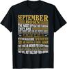 New_Hot Born In September T Shirts for Mens _ Womens Gift Unisex T-Shirt