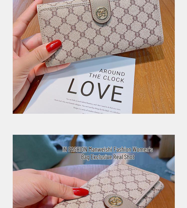 2025 Women's Genuine Leather Long Wallet: Multi-Card Slot, Large Capacity, Phone Holder.