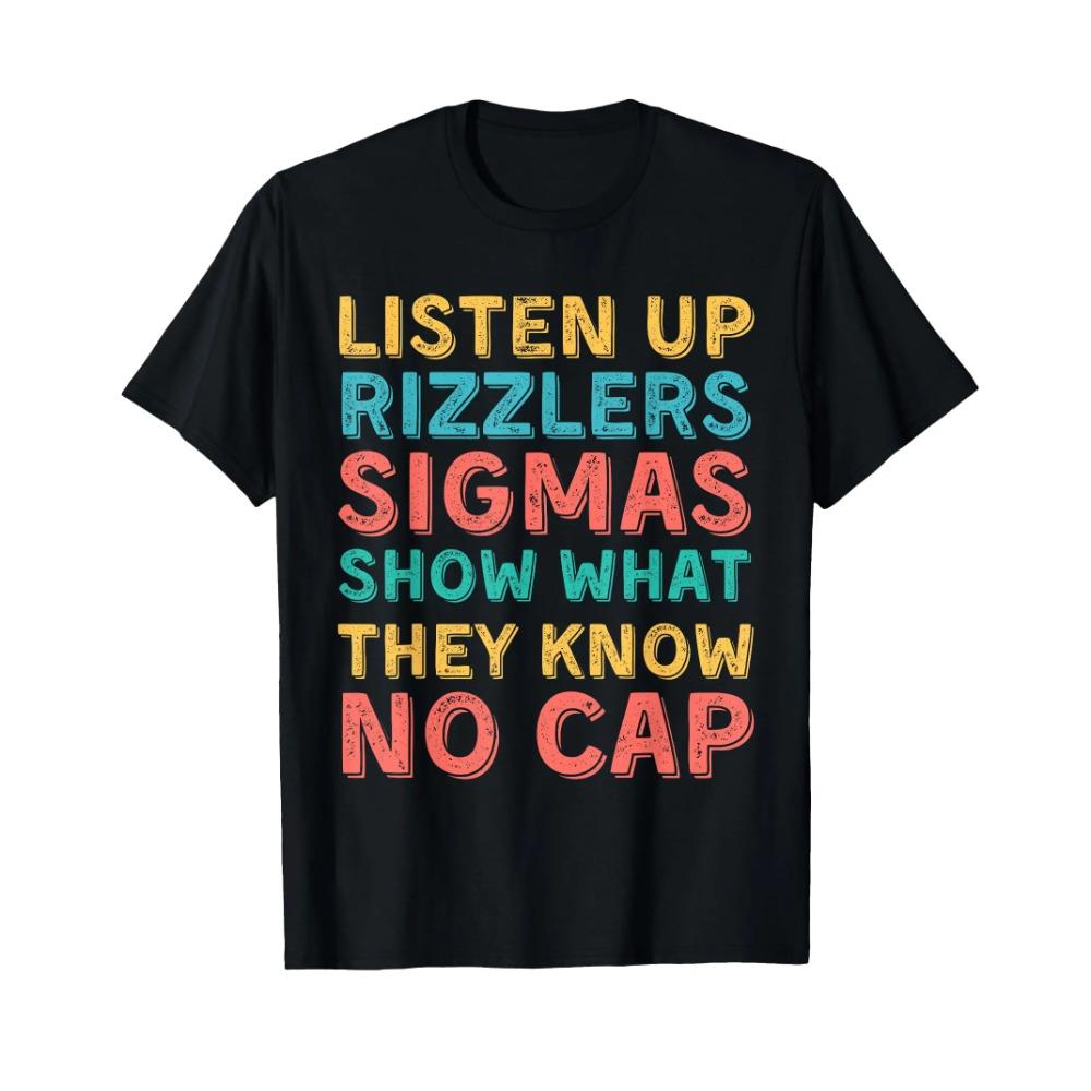 

Забавная футболка для тестирования учителей - Футболка Listen Up Rizzlers S чёрный