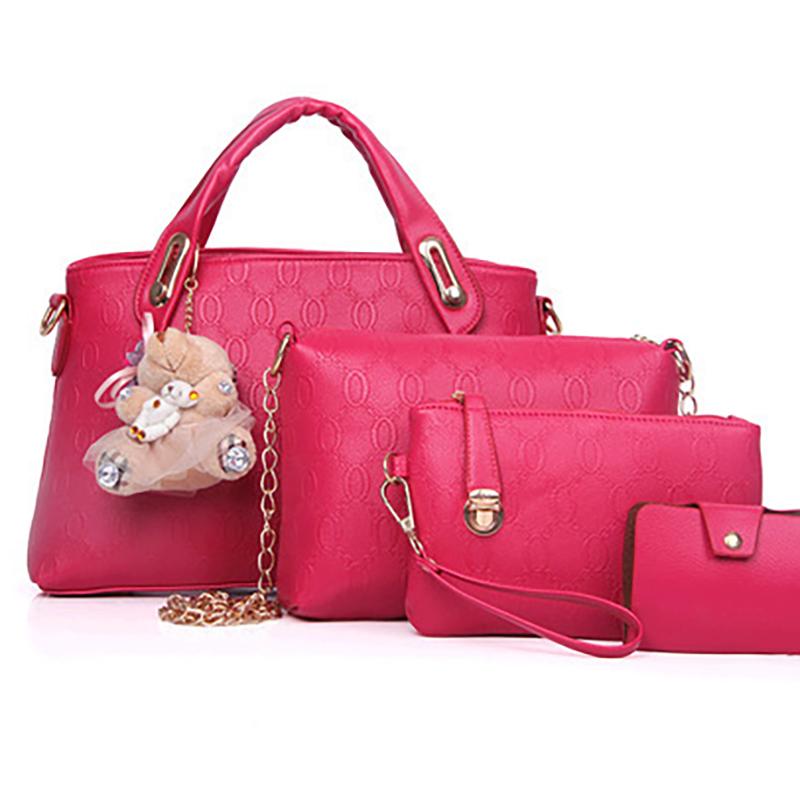 2025 Neue Kollektion Europäischer und Amerikanischer Stil 4-teiliges Nesttaschen-Set Handtasche mit großem Fassungsvermögen Pendler Umhängetasche