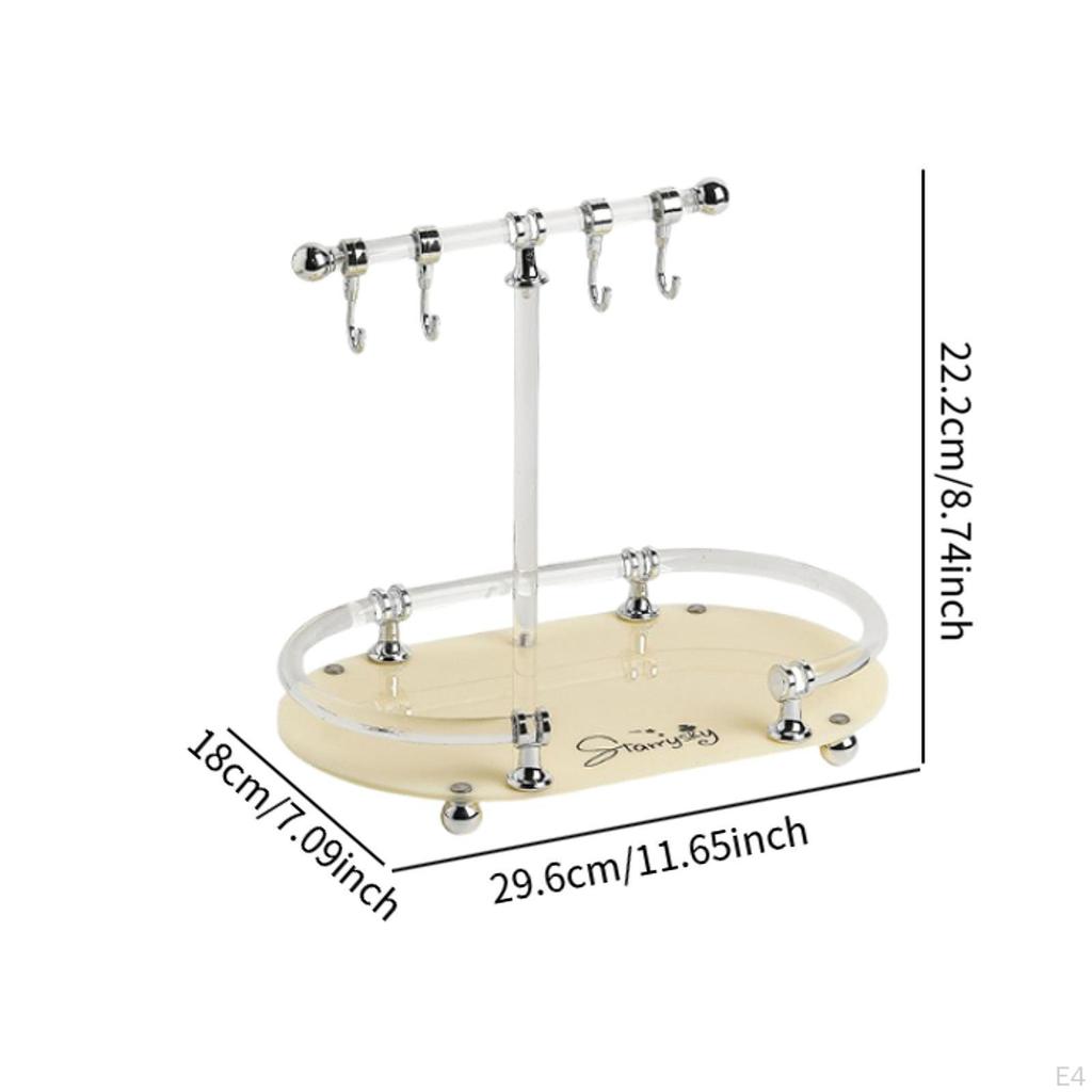 Jewelry Organizer Stand Tray Decorative Fashion Ring Dish Key Holder for Watches Keychains