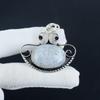 Natural Rainbow Moonstone Silver Pendant In 925 Sterling Silver - Handmade Design, Everyday Wear Jewelry Thanksgiving Gift