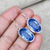 Tanzanite Gemstone Handmade Solid 925 Sterling Silver Jewelry Anniversary Earring For Her