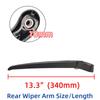 15" 380mm Rear Wiper Blade & Arm Set Kit For BMW X5(E70) Hatchback 2006-2011 Windshield Windscreen Tailgate Window Rain Brush