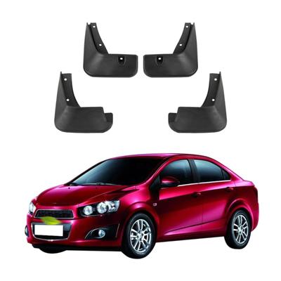 4PCS Car Mud Flaps Splash Guards Mudguards Car Mud Flaps Compatible with Chevrolet Aveo Sonic TM Barina 2012 2013 2014 2015 2016