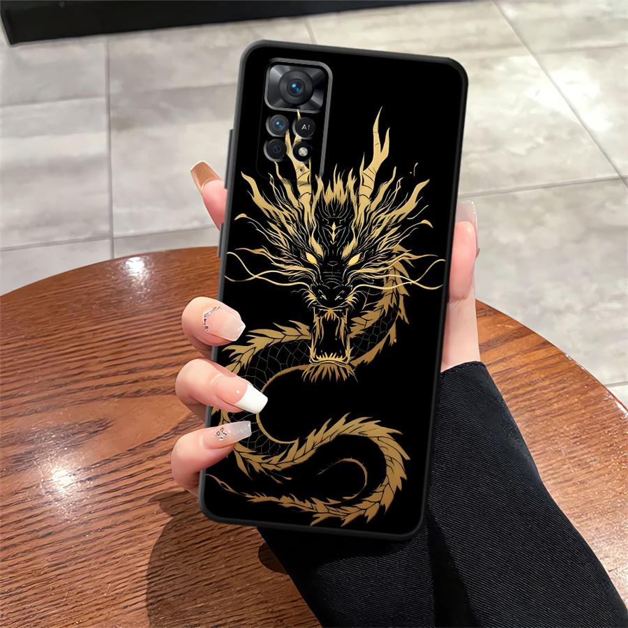 Cool Dragon Funda Phone Cover Case for Xiaomi Redmi Note 10S 9S 9 12 Pro 14 13 Pro Plus 10 11 11s 12s 7 8